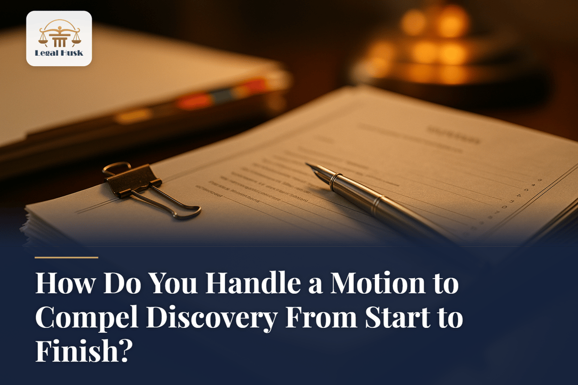 How Do You Handle a Motion to Compel Discovery From Start to Finish?
