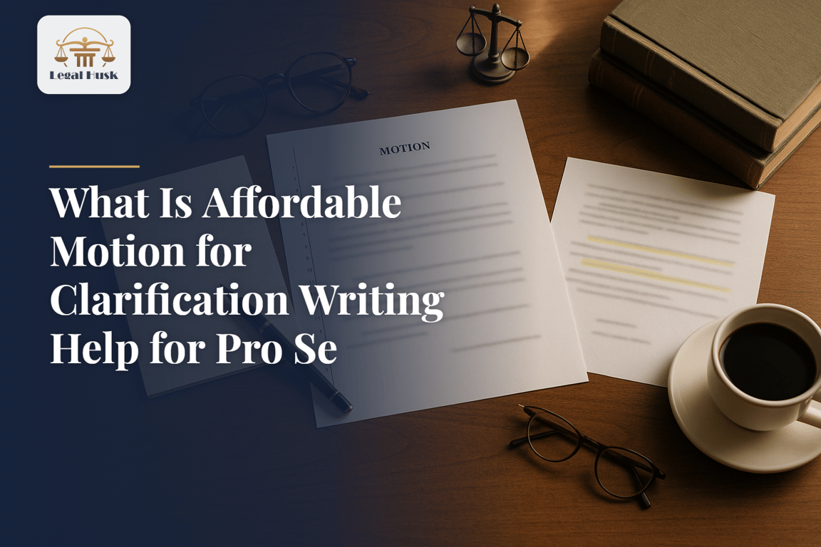 What Is Affordable Motion for Clarification Writing Help for Pro Se Litigants?