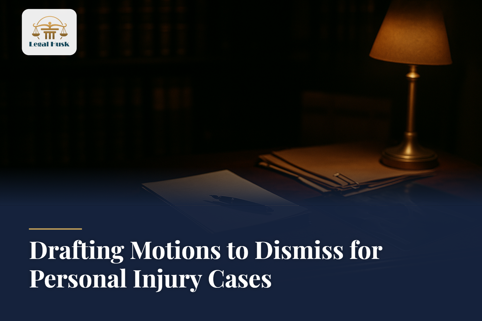 Drafting Motions to Dismiss for Personal Injury Cases