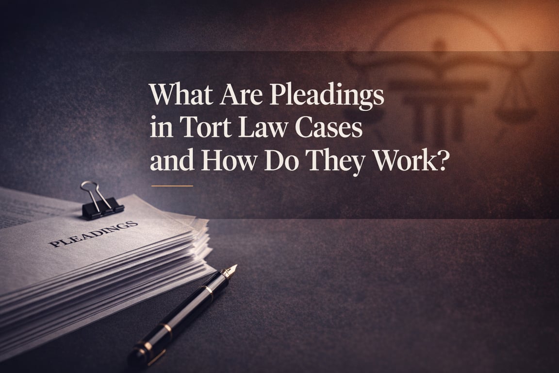 What Are Pleadings in Tort Law Cases and How Do They Work?
