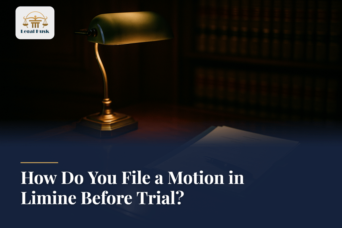How Do You File a Motion in Limine Before Trial?