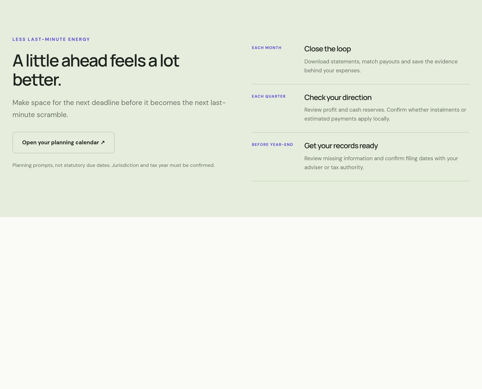 Deadline Calendar Block component