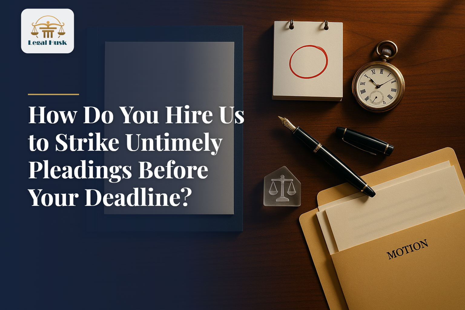 How Do You Hire Us to Strike Untimely Pleadings Before Your Deadline?