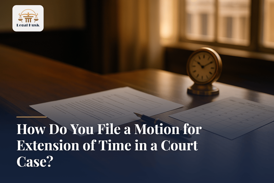 How Do You File a Motion for Extension of Time in a Court Case?