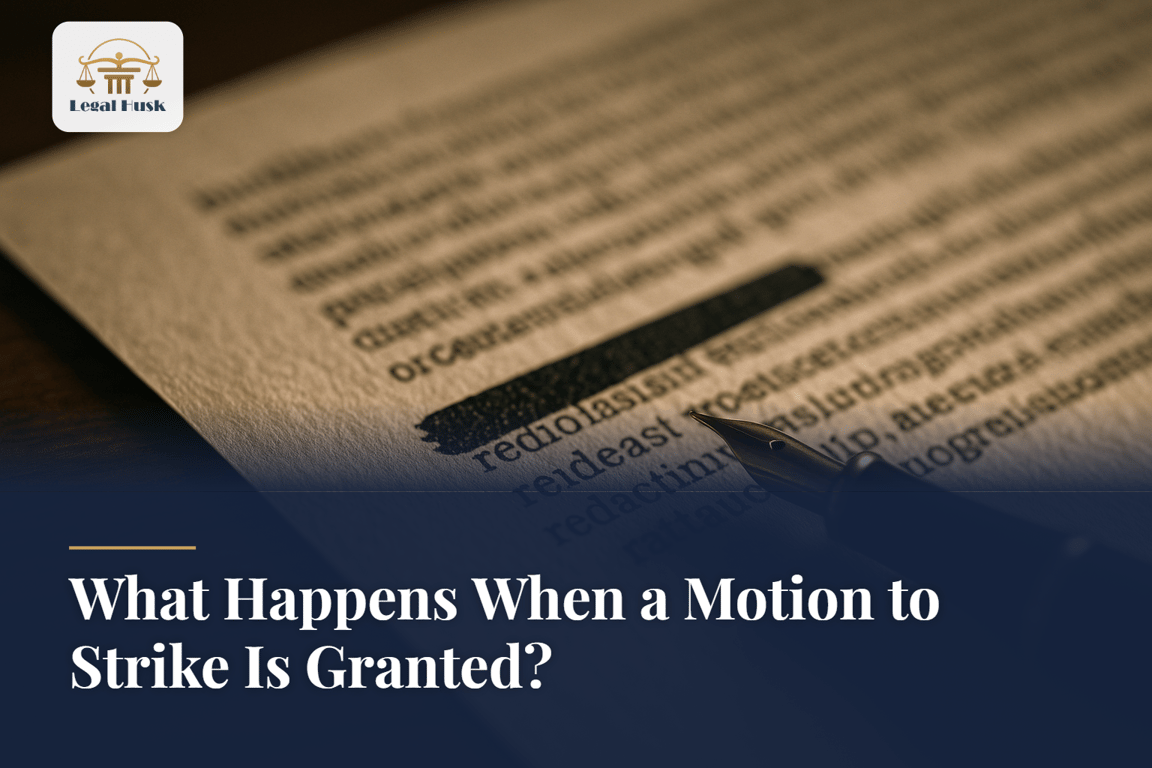 What Happens When a Motion to Strike Is Granted?