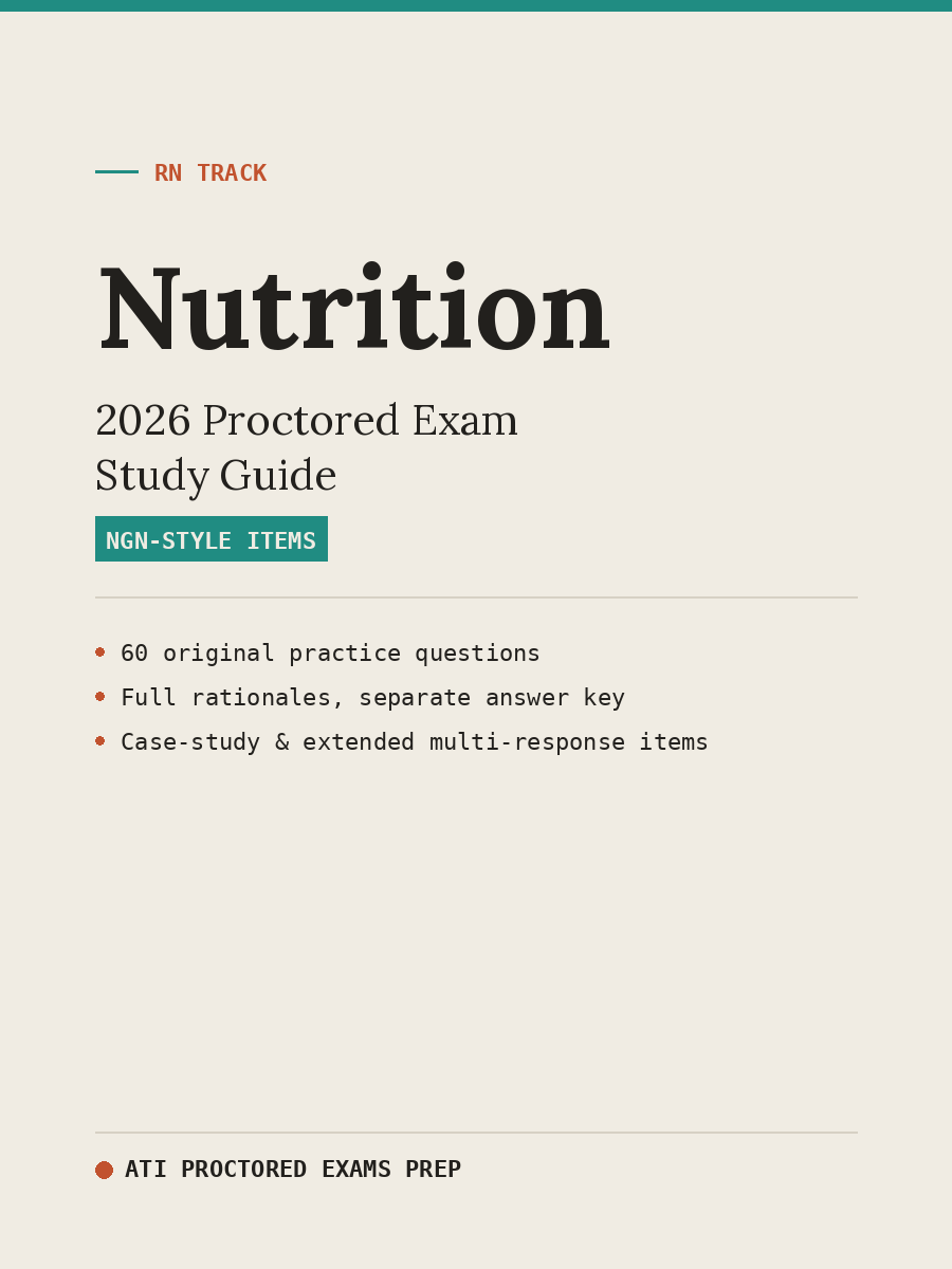 ATI RN Nutrition 2026 Proctored Exam