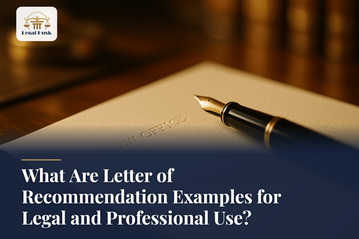 What Are Letter of Recommendation Examples for Legal and Professional Use?