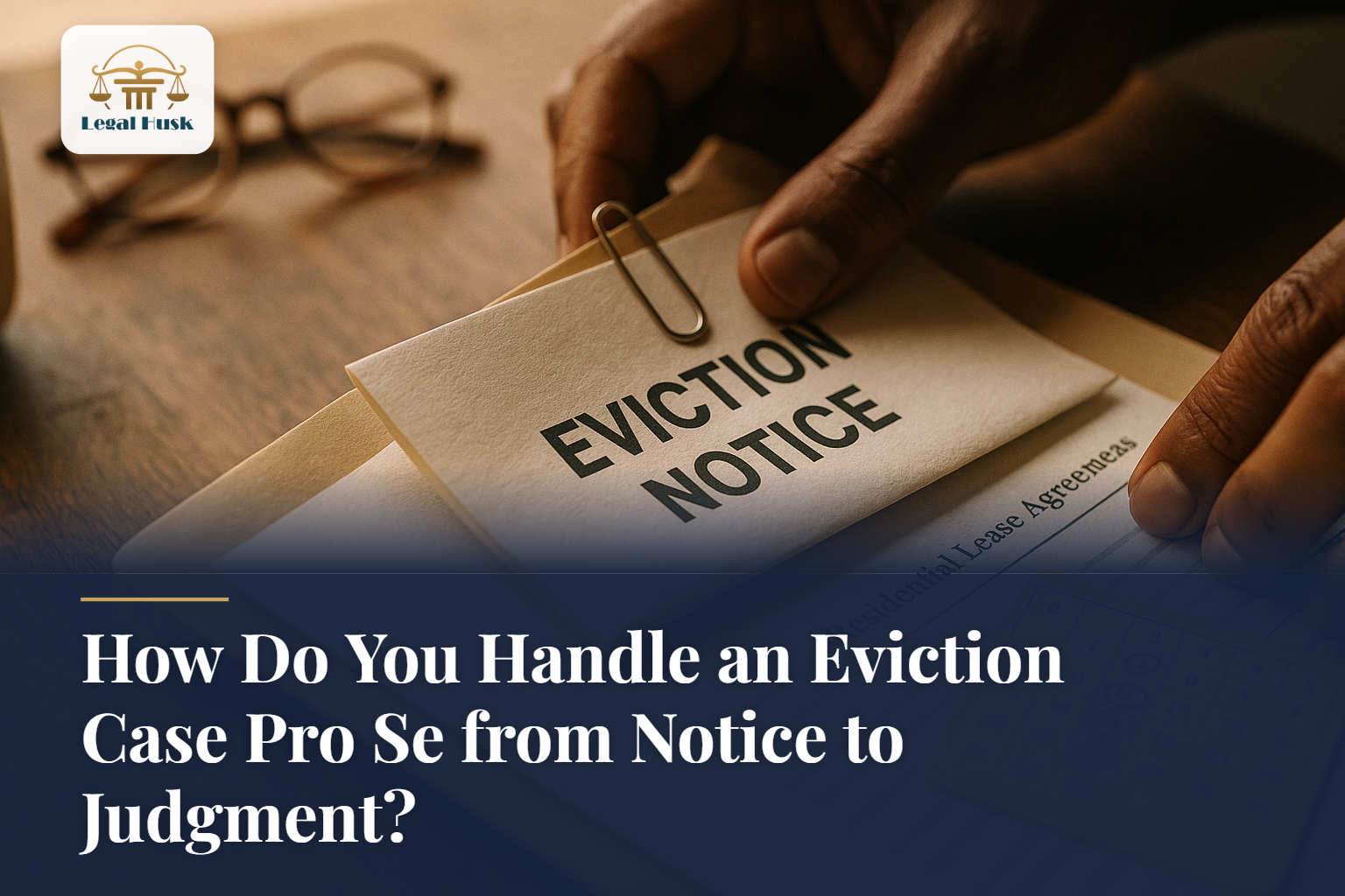 How Do You Handle an Eviction Case Pro Se from Notice to Judgment?