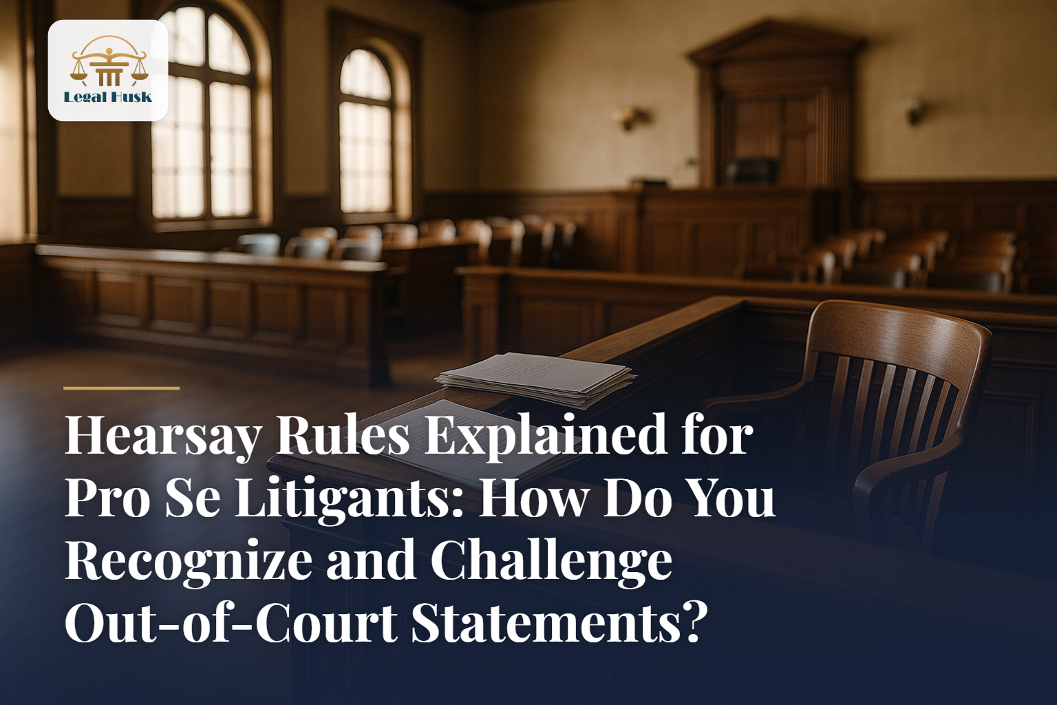 Hearsay Rules Explained for Pro Se Litigants: How Do You Recognize and Challenge Out-of-Court Statements?