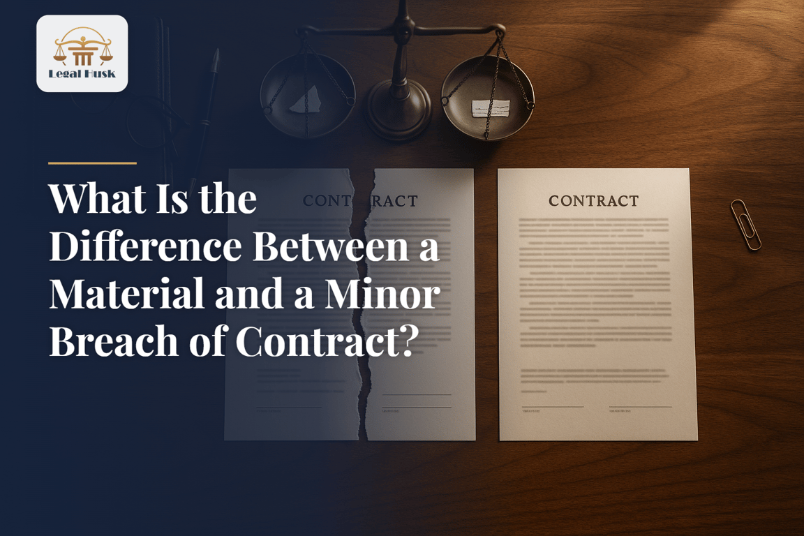What Is the Difference Between a Material and a Minor Breach of Contract?