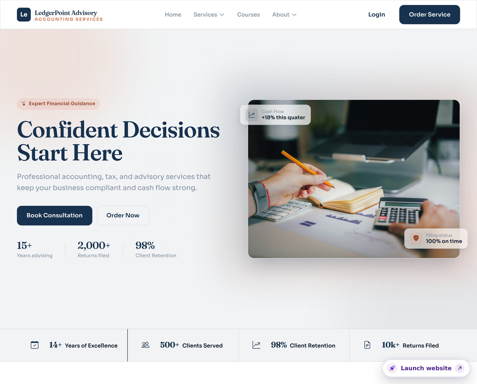 LedgerPoint Advisory — SDP Platform template
