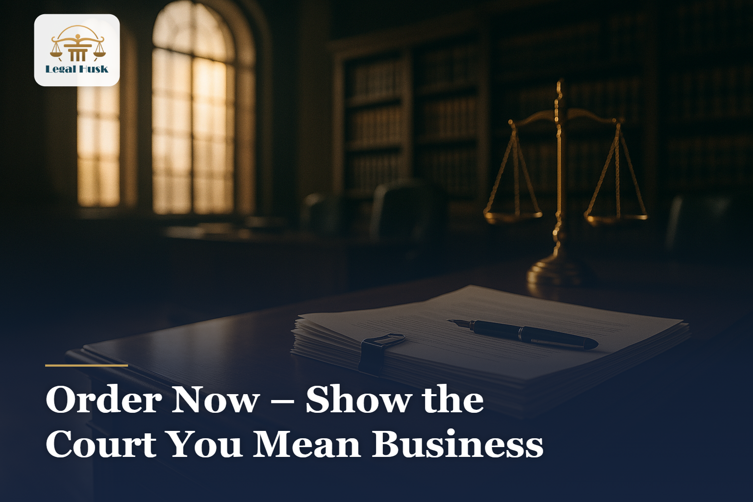 Order Now – Show the Court You Mean Business