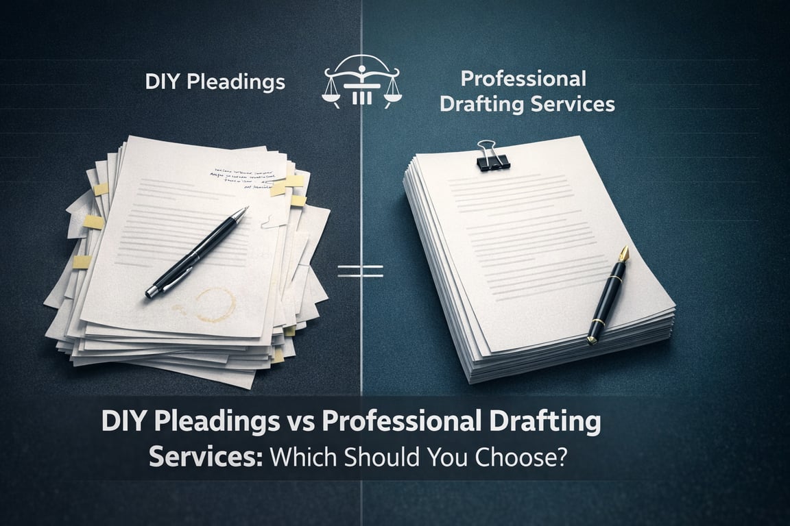 DIY Pleadings vs Professional Drafting Services: Which Should You Choose?