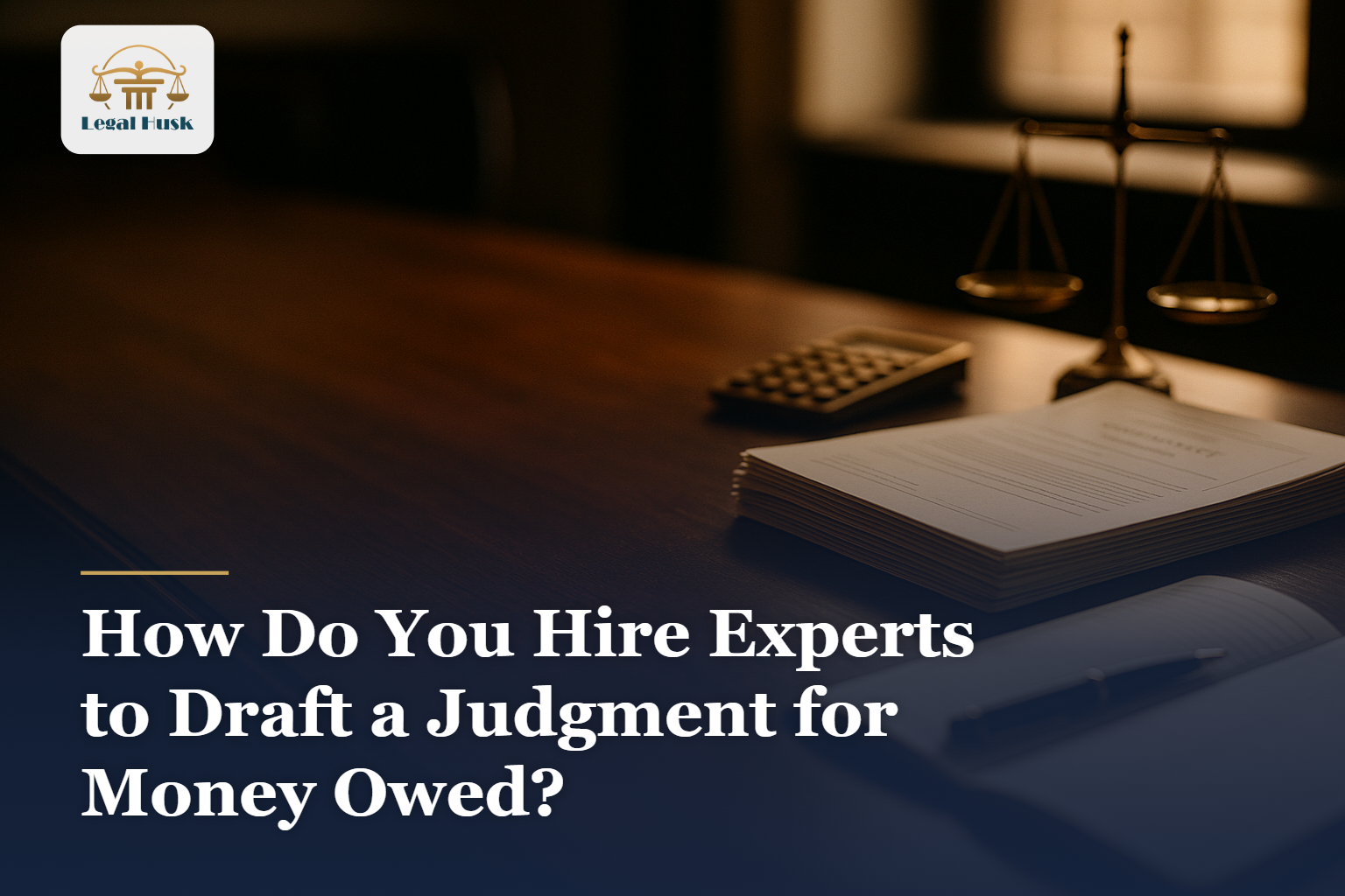 How Do You Hire Experts to Draft a Judgment for Money Owed?