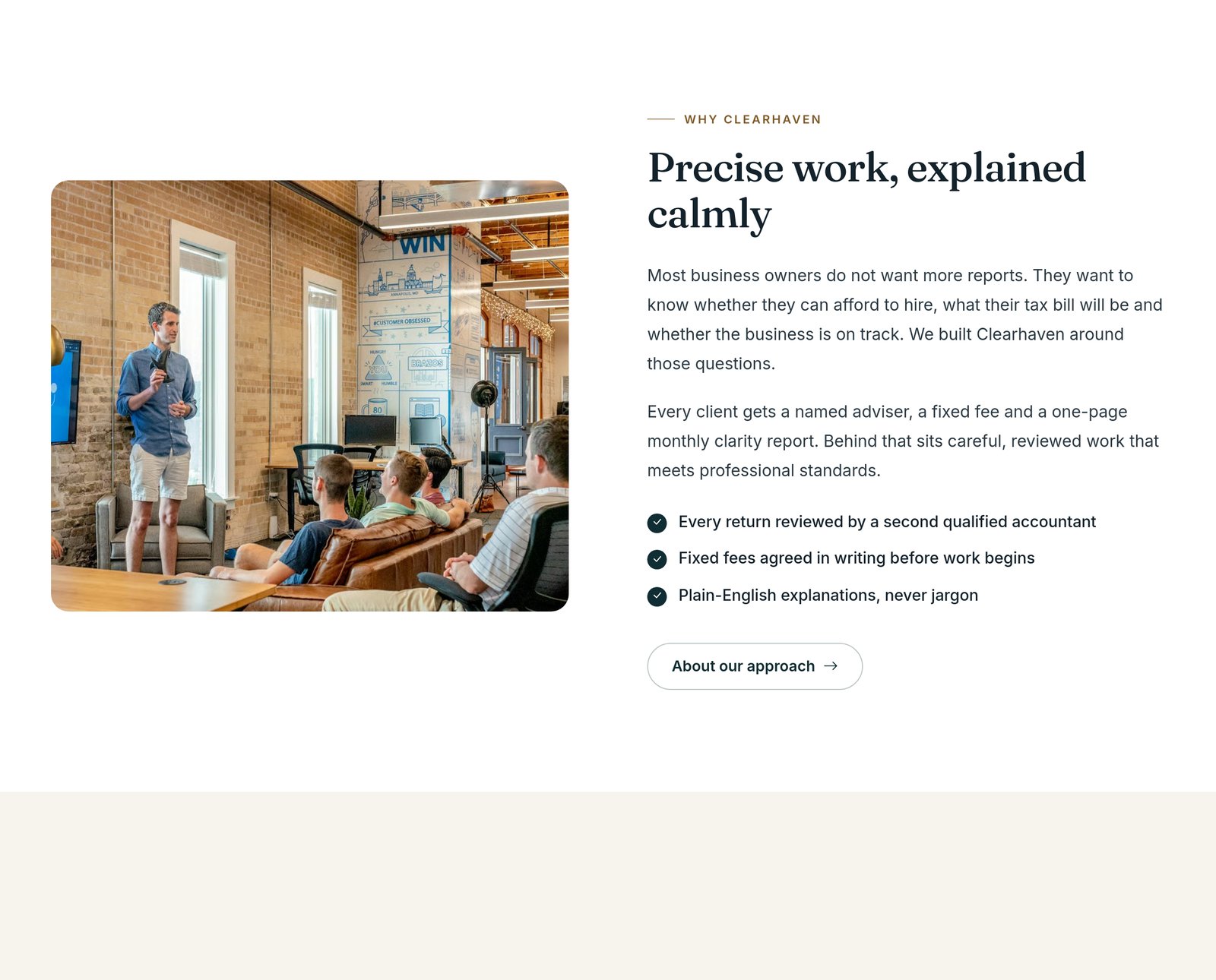 Split Image and Text component