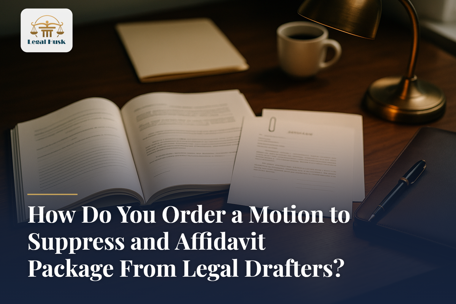 How Do You Order a Motion to Suppress and Affidavit Package From Legal Drafters?