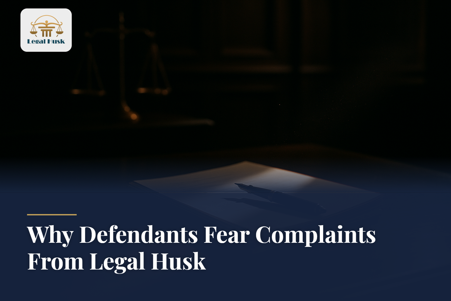 Why Defendants Fear Complaints From Legal Husk