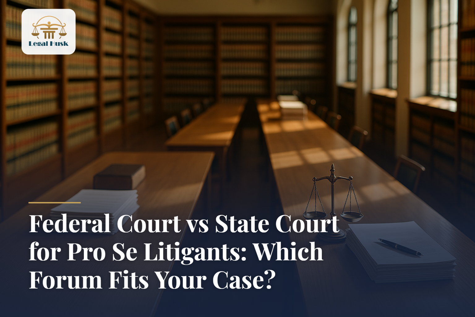 Federal Court vs State Court for Pro Se Litigants: Which Forum Fits Your Case?