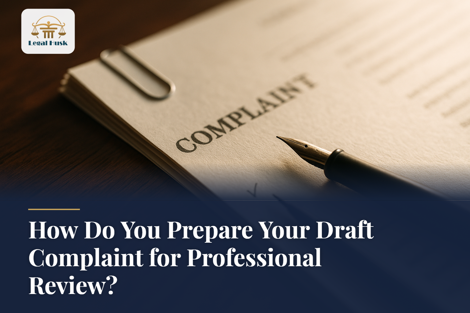 How Do You Prepare Your Draft Complaint for Professional Review?