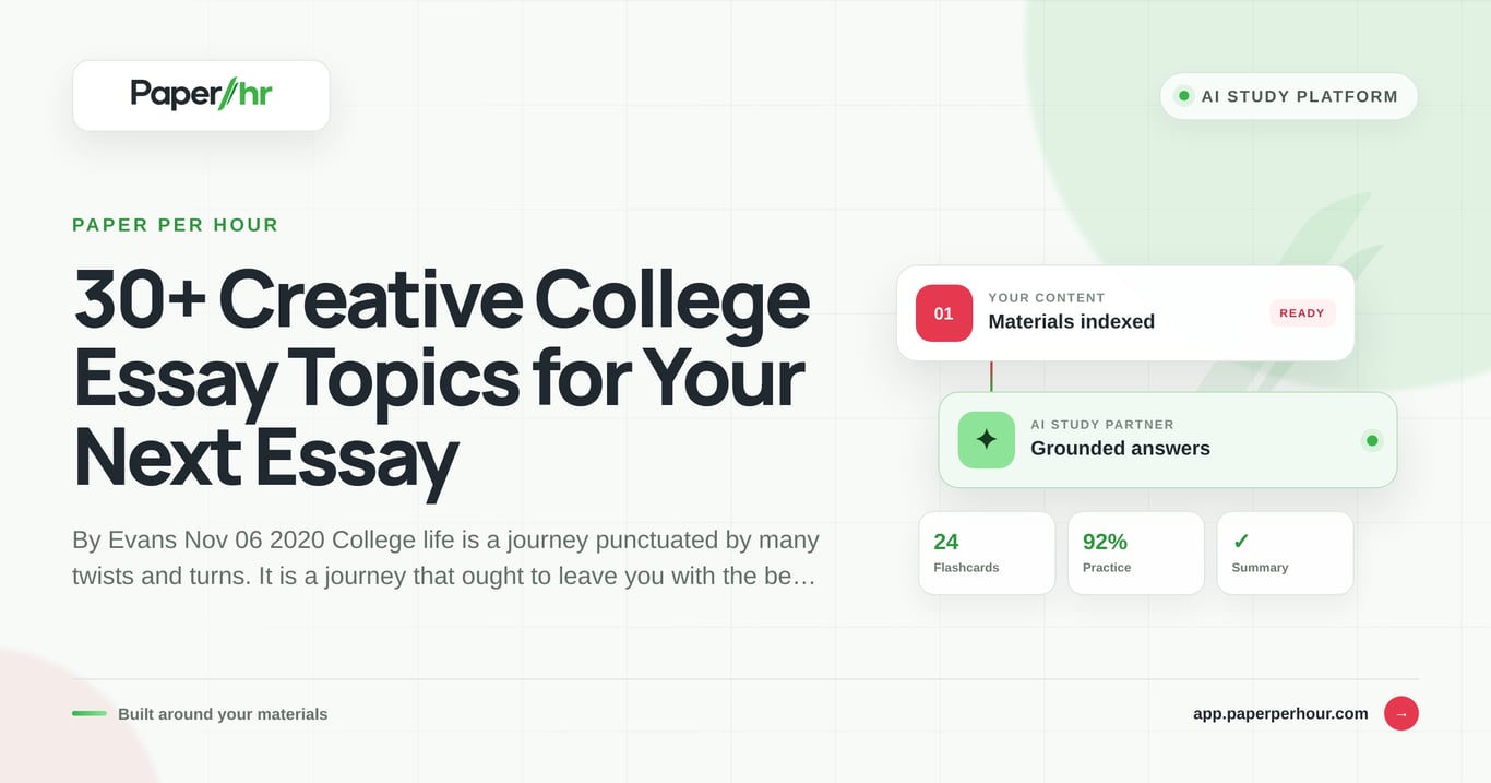 30+ Creative College Essay Topics for Your Next Essay