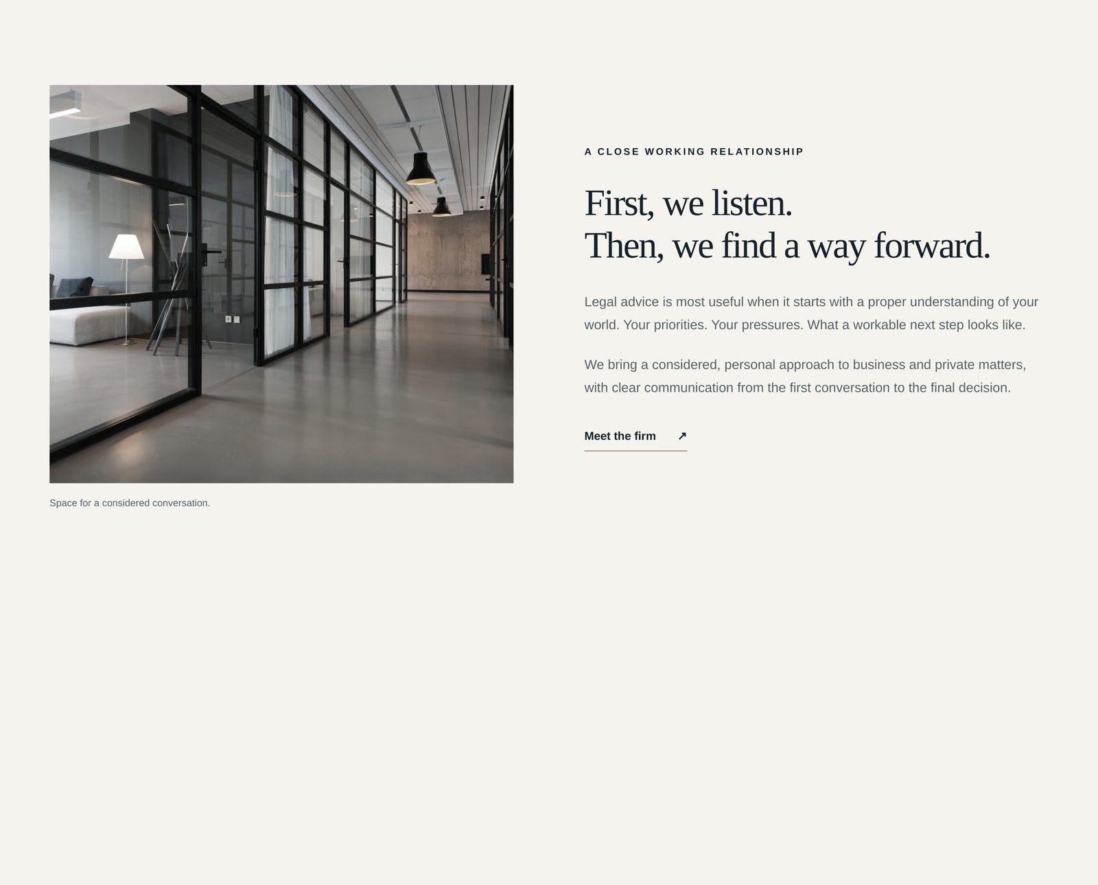 MK · Editorial image & approach component