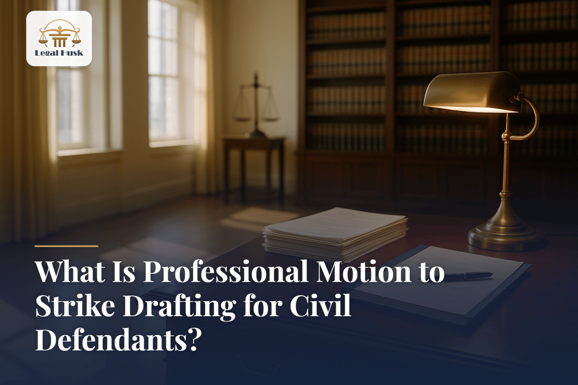 What Is Professional Motion to Strike Drafting for Civil Defendants?