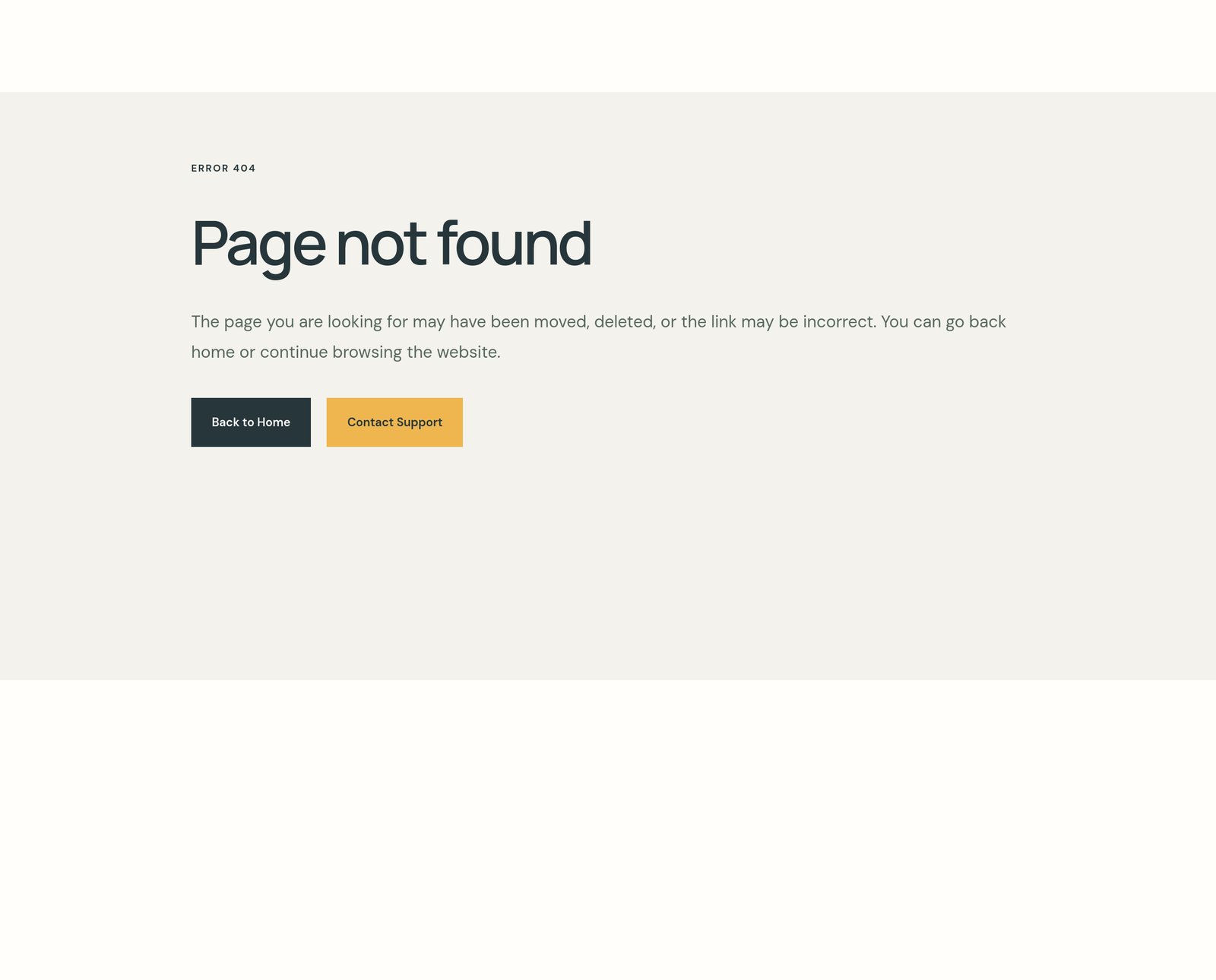 404 Error Recovery Page component