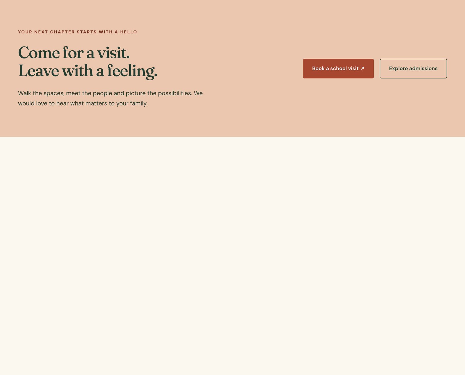 Baobab / Visit call to action component