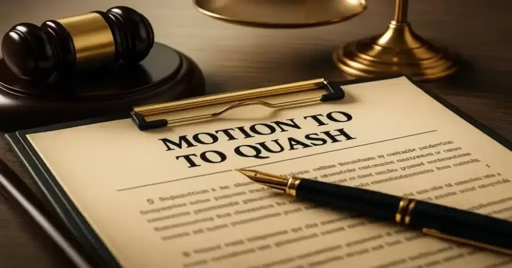 Order Now: Customized Motion to Quash Subpoena for Your Case