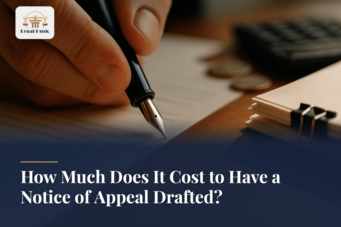 How Much Does It Cost to Have a Notice of Appeal Drafted?