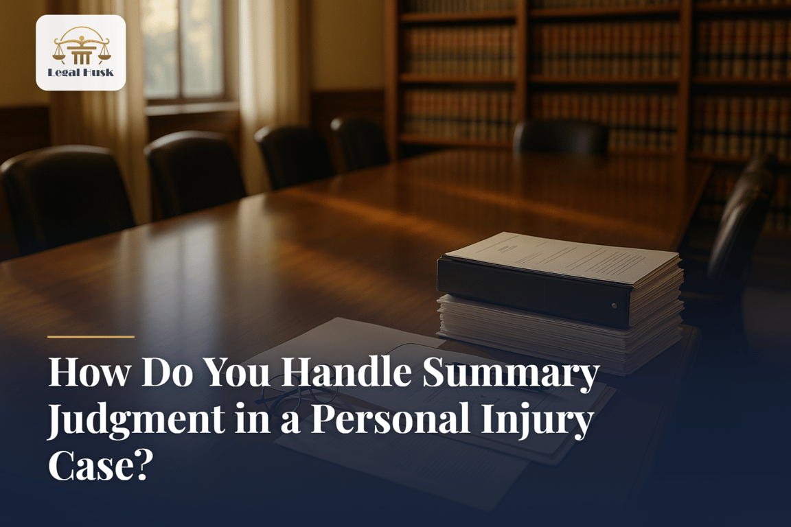 How Do You Handle Summary Judgment in a Personal Injury Case?