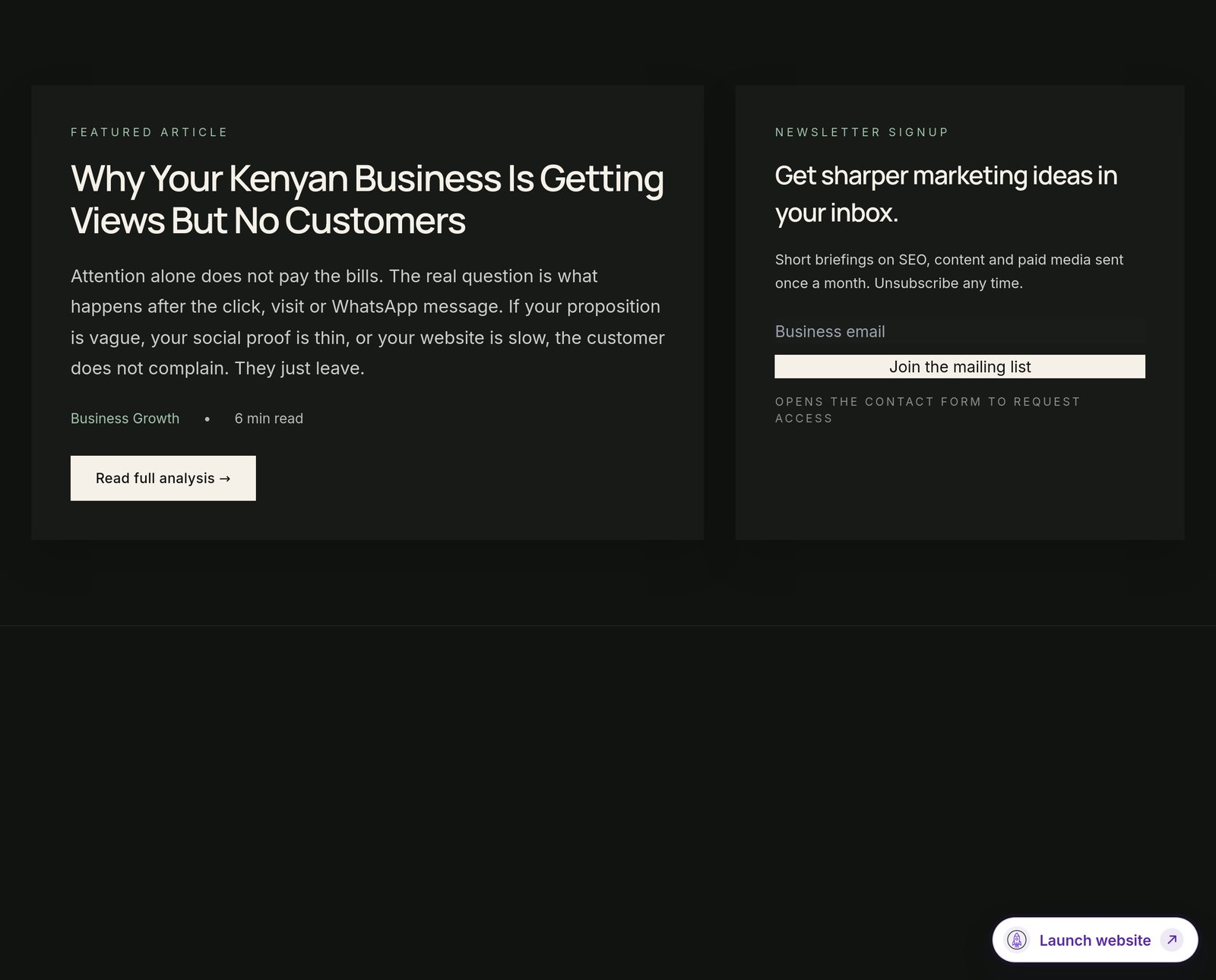 Insights Featured component