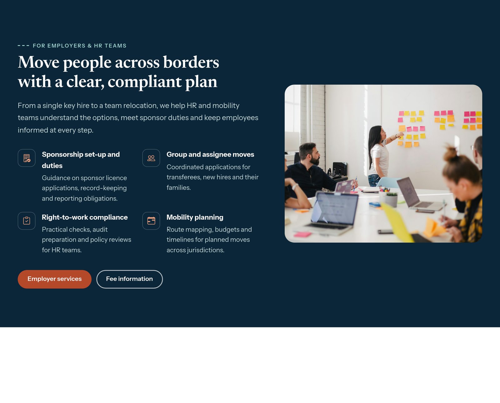 Employer Mobility Block component