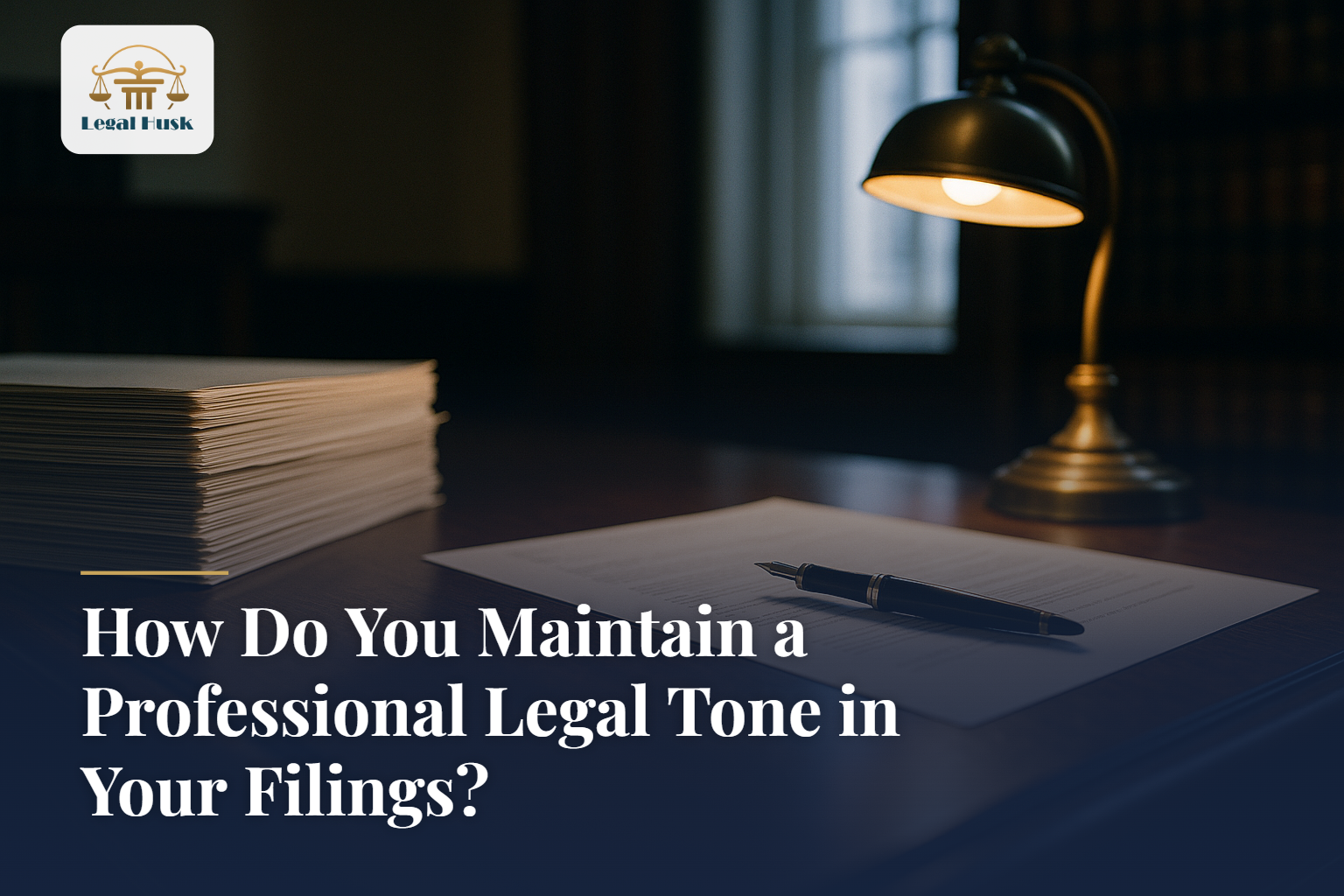How Do You Maintain a Professional Legal Tone in Your Filings?