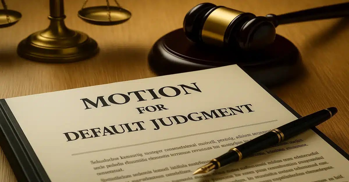 Filing a Motion for Default Judgment: Essential Requirements