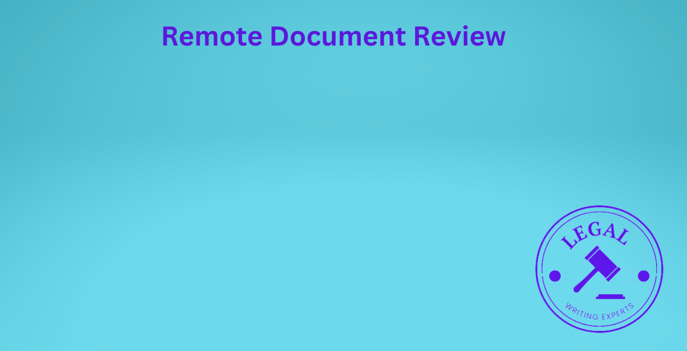 Remote Document Review