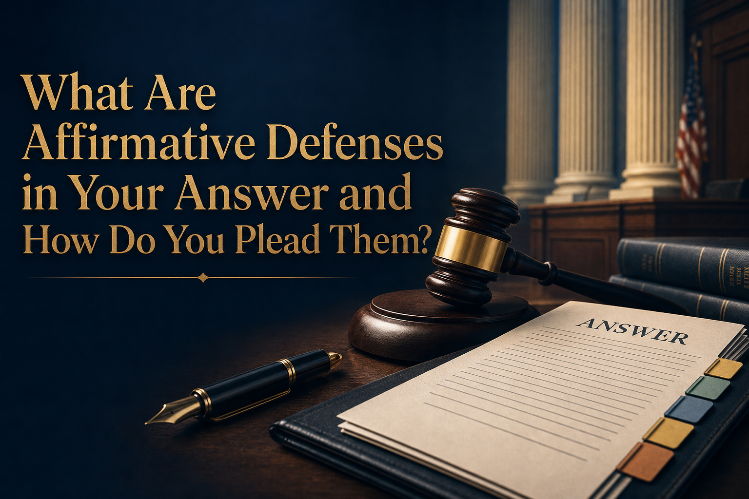 What Are Affirmative Defenses in Your Answer and How Do You Plead Them?