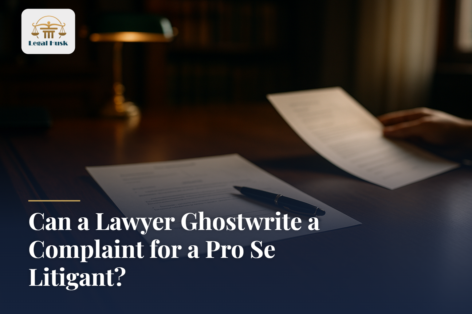 Can a Lawyer Ghostwrite a Complaint for a Pro Se Litigant?