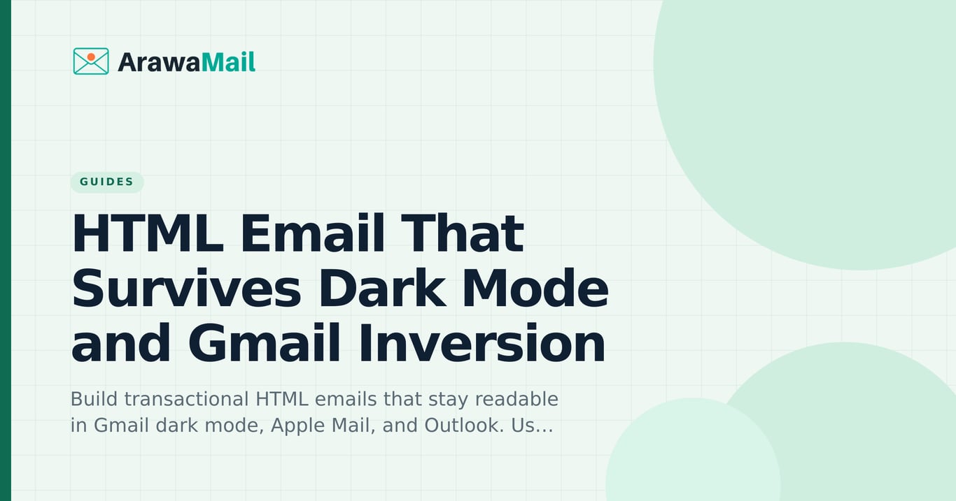 HTML Email That Survives Dark Mode and Gmail Inversion