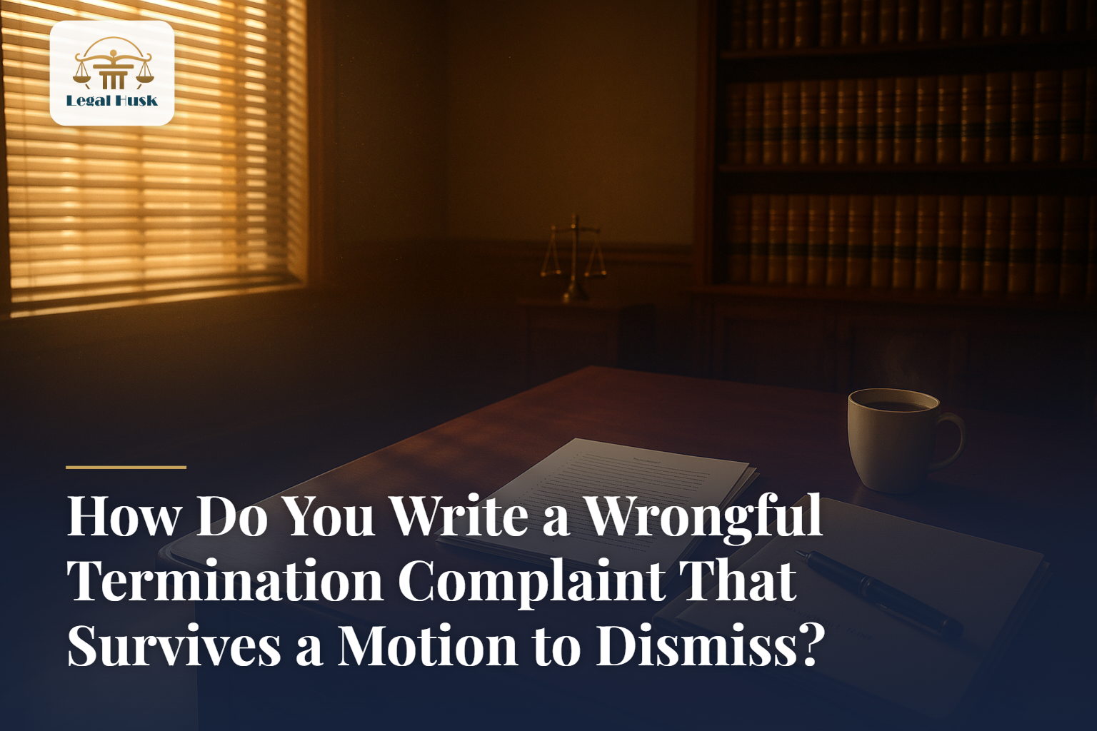 How Do You Write a Wrongful Termination Complaint That Survives a Motion to Dismiss?