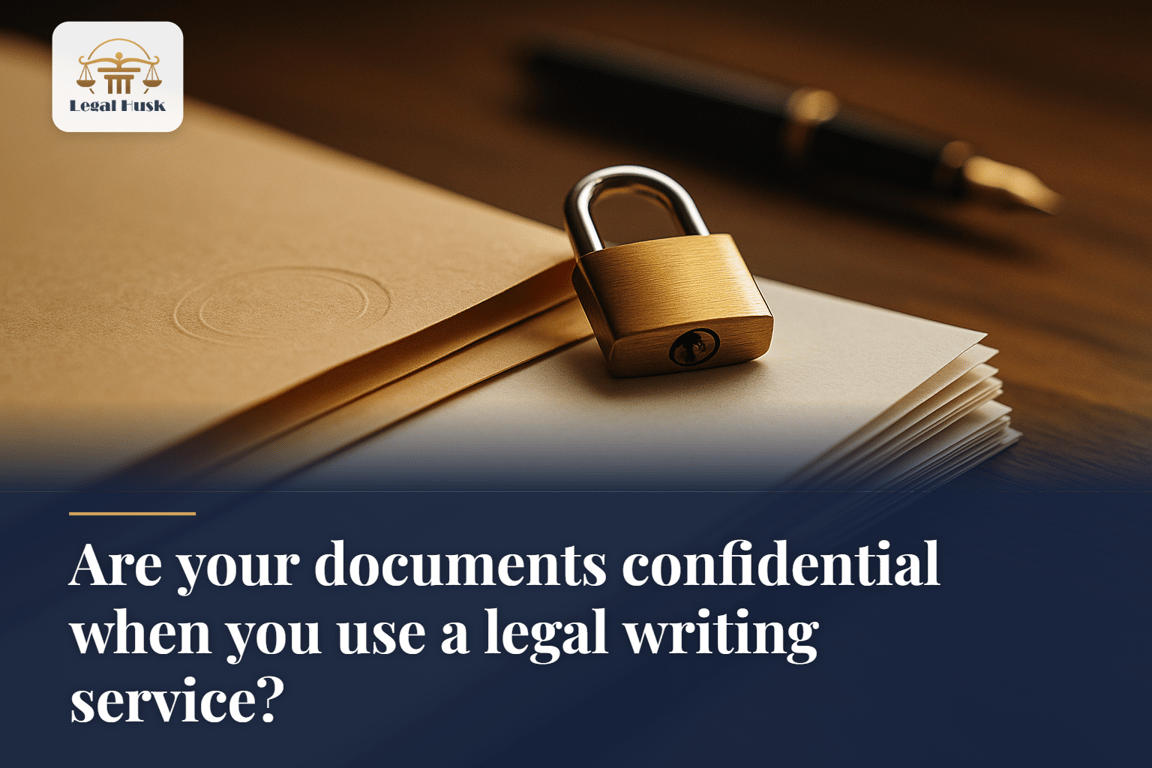 Are your documents confidential when you use a legal writing service?