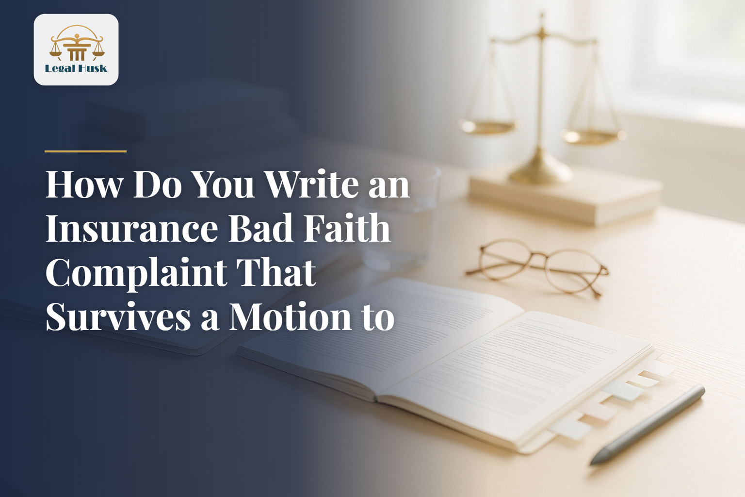 How Do You Write an Insurance Bad Faith Complaint That Survives a Motion to Dismiss?