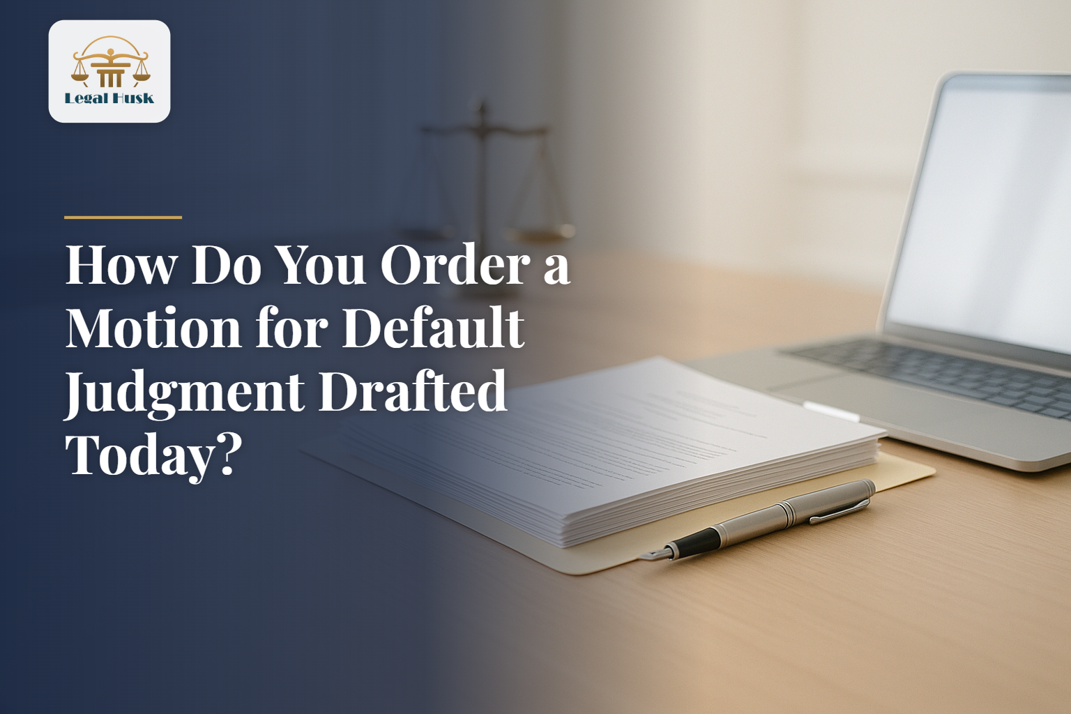 How Do You Order a Motion for Default Judgment Drafted Today?
