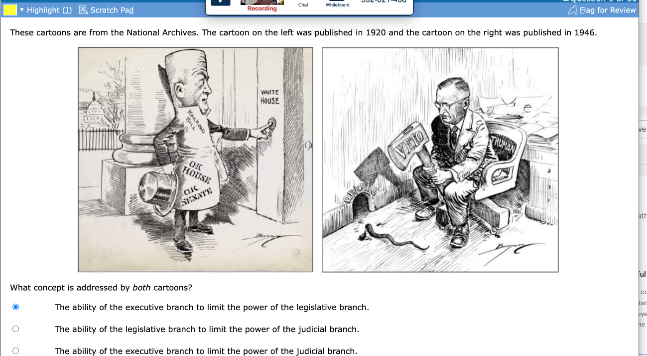 GED Social Studies Practice Test sample page