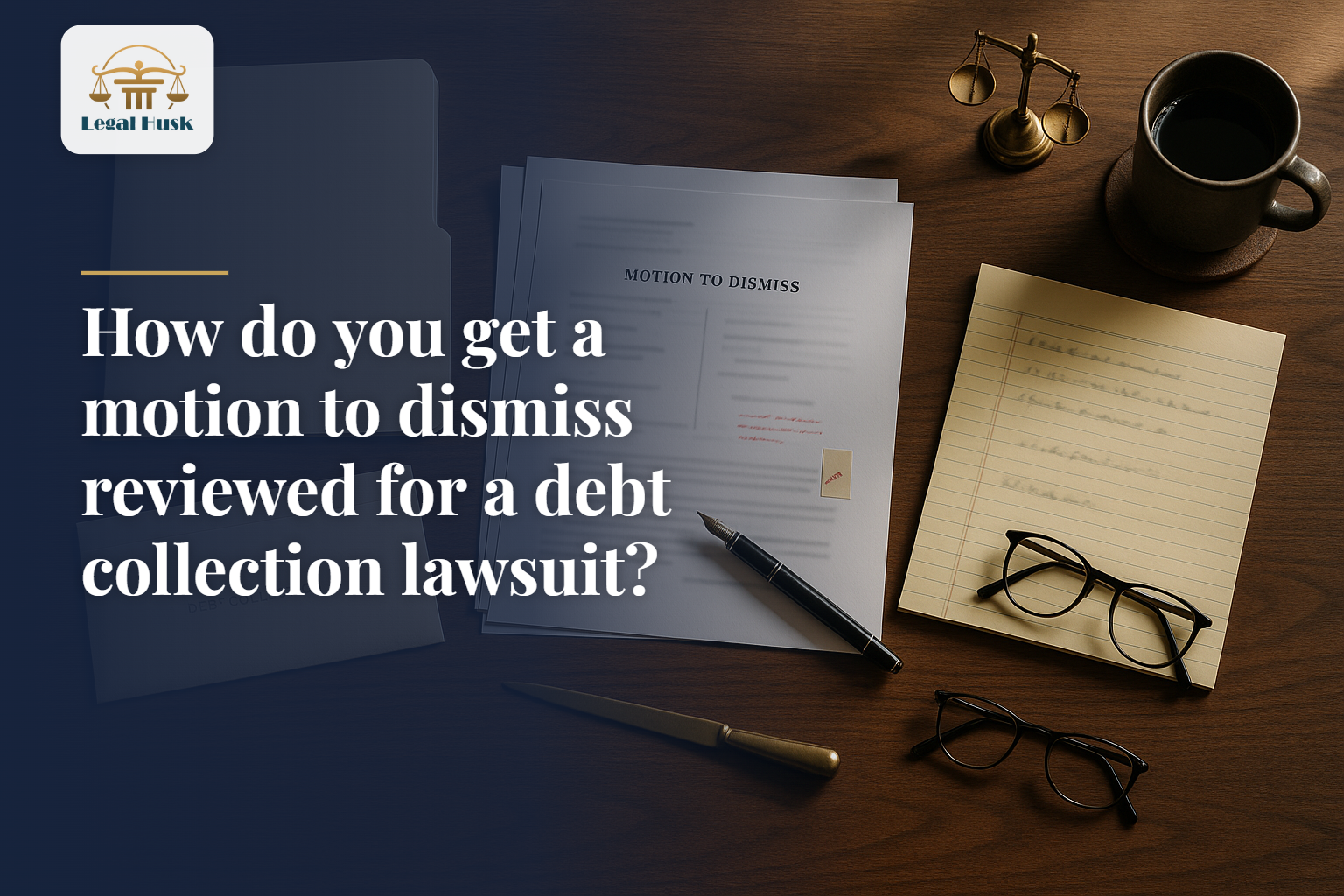 How do you get a motion to dismiss reviewed for a debt collection lawsuit?