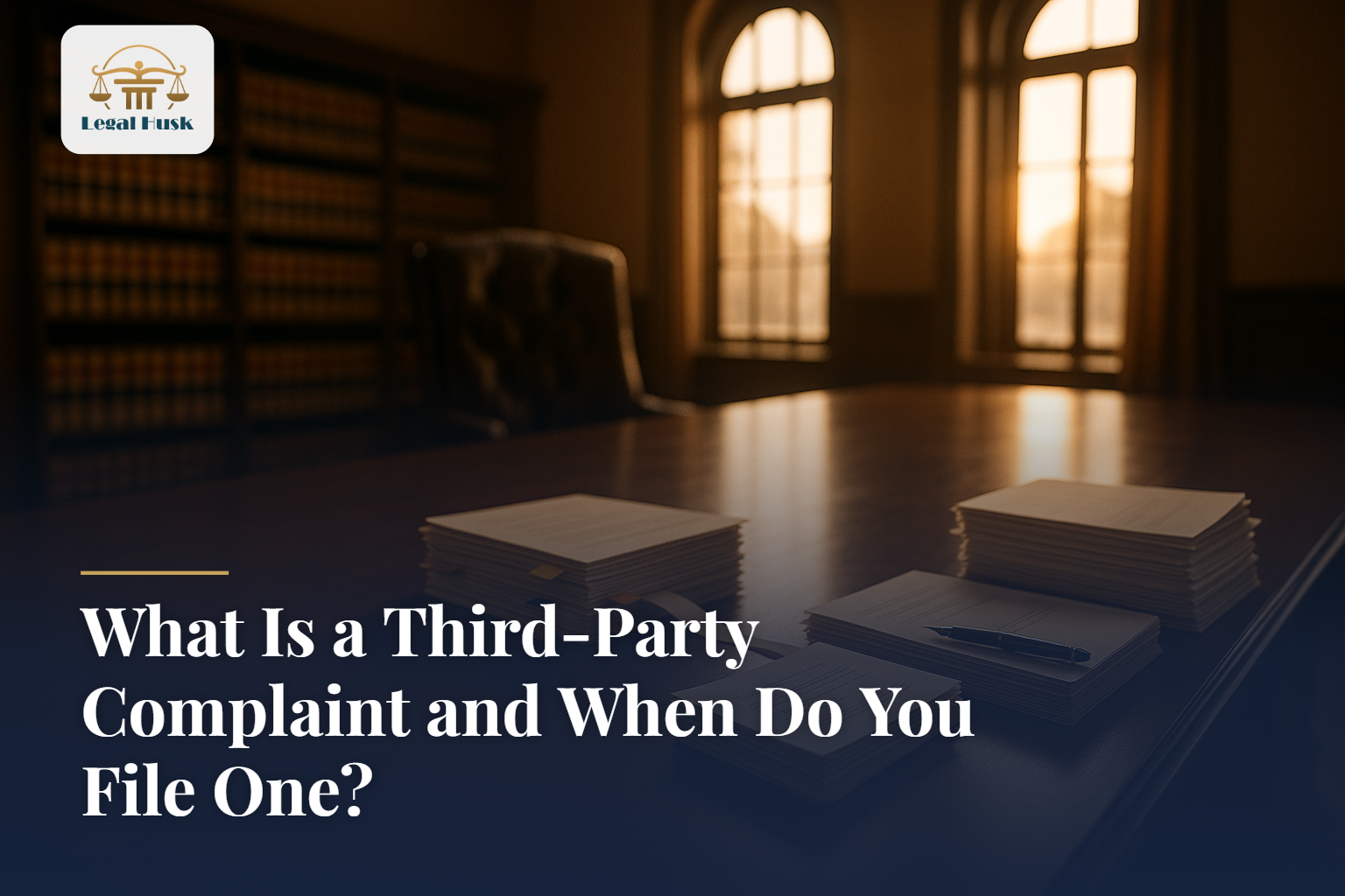What Is a Third-Party Complaint and When Do You File One?