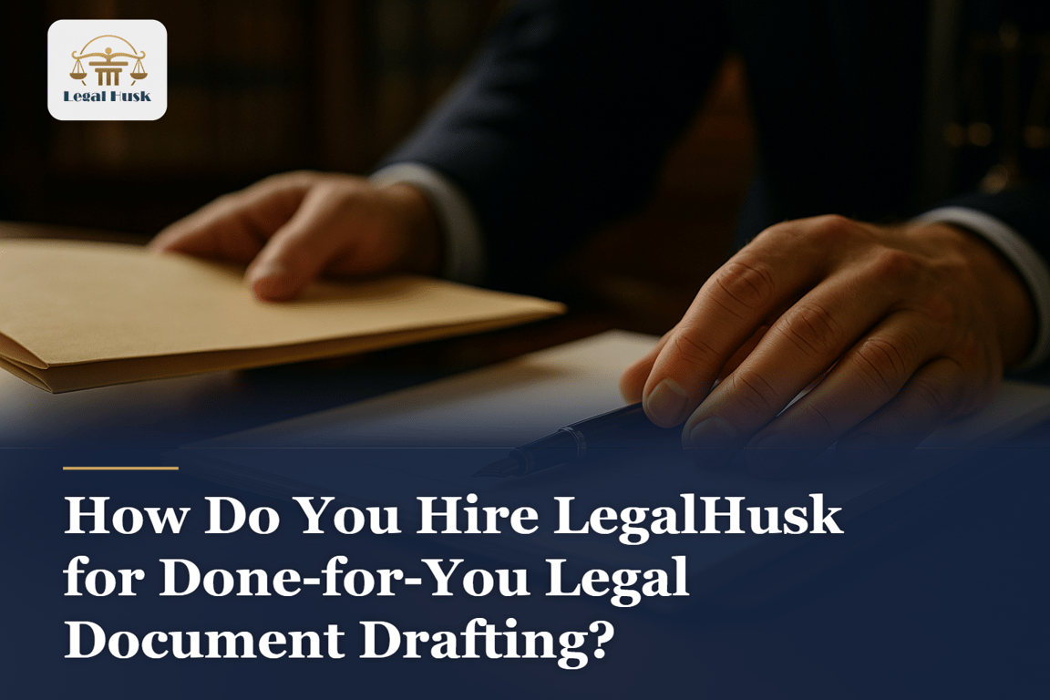 How Do You Hire LegalHusk for Done-for-You Legal Document Drafting?