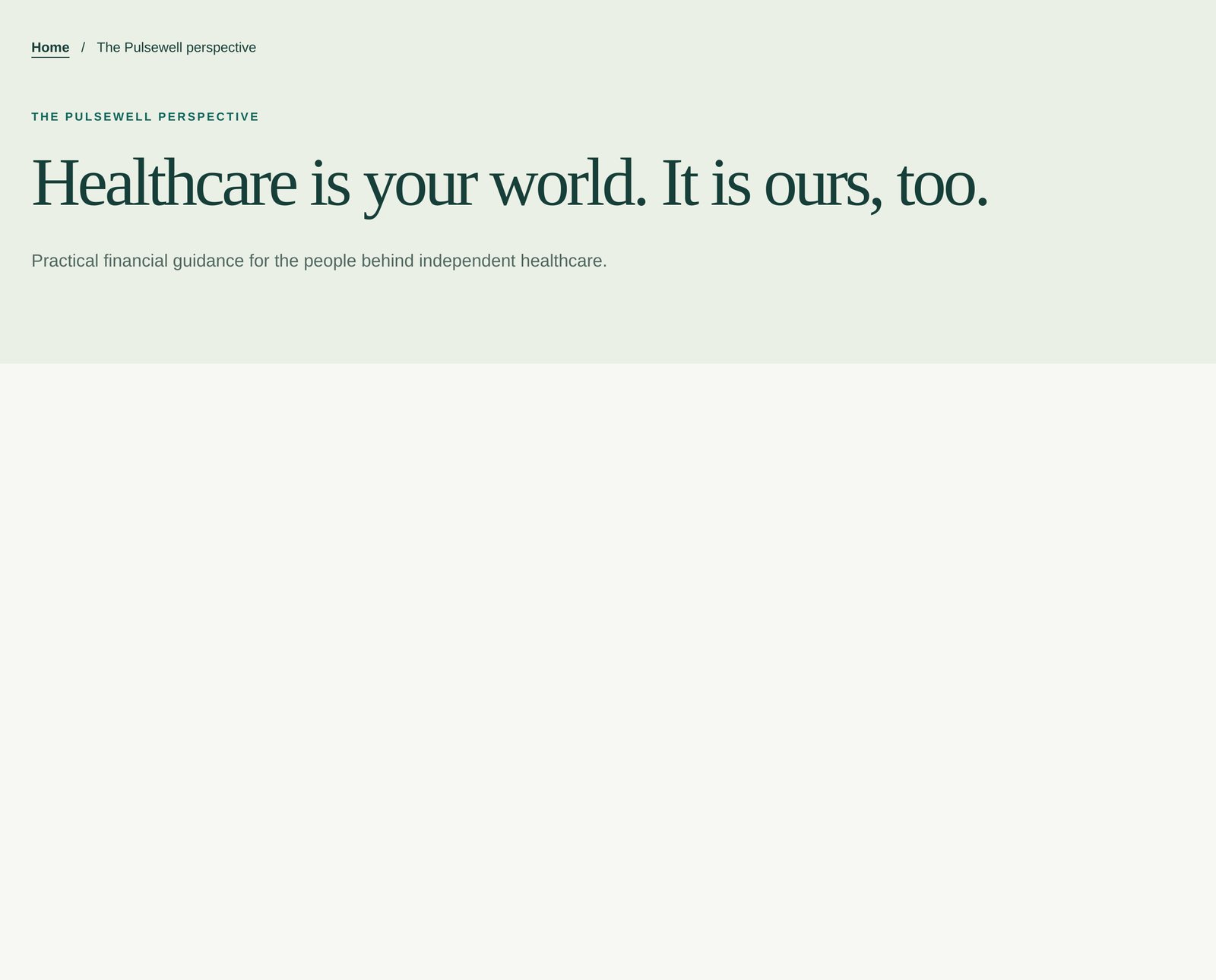 Pulsewell Page Introduction component