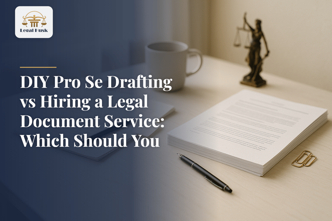 DIY Pro Se Drafting vs Hiring a Legal Document Service: Which Should You Choose?