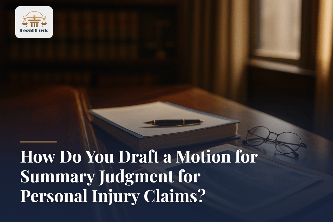 How Do You Draft a Motion for Summary Judgment for Personal Injury Claims?